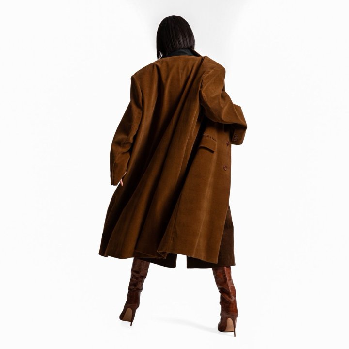 Paper Moon - Korean Women Fashion - #momslook - Oversized Hidden Button Single Dobby Coat - 7