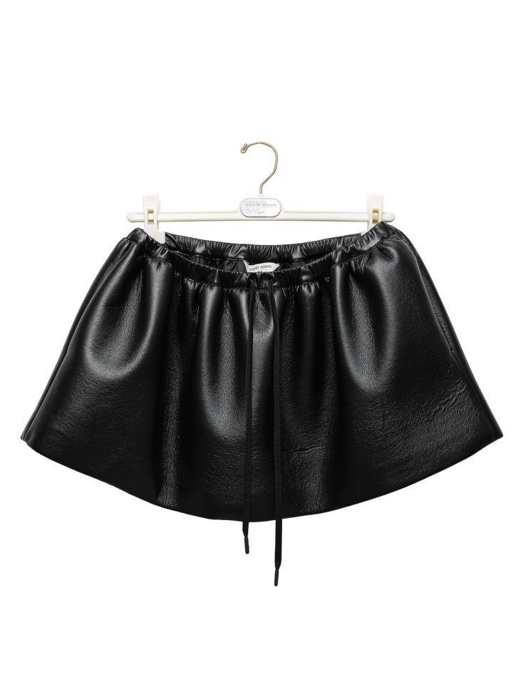 Paper Moon - Korean Women Fashion - #momslook - Cushioned Fabric Balloon Mini Flare Skirt - 7