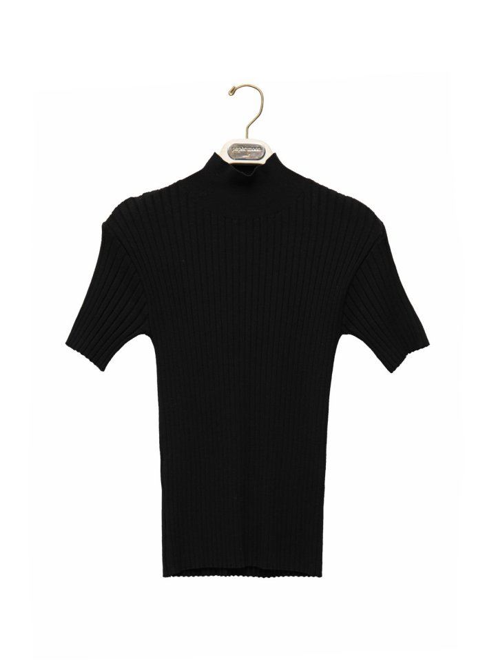 Paper Moon - Korean Women Fashion - #womensfashion - Classic Ribbed Half Turtleneck Knit Top - 4