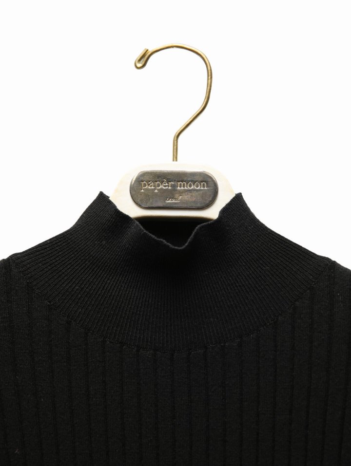 Paper Moon - Korean Women Fashion - #momslook - Classic Ribbed Half Turtleneck Knit Top - 6