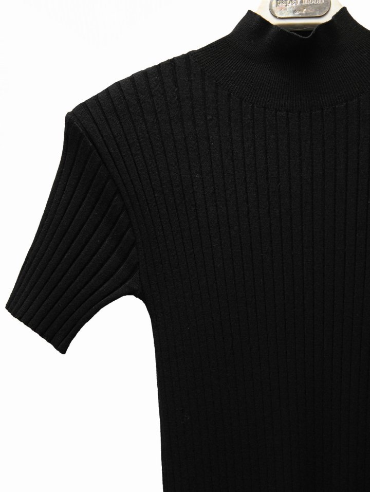 Paper Moon - Korean Women Fashion - #momslook - Classic Ribbed Half Turtleneck Knit Top - 7