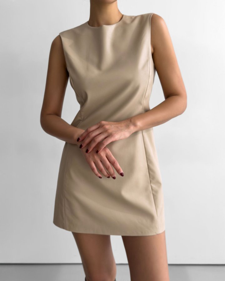 Paper Moon - Korean Women Fashion - #momslook - Classic Vegan Mini Sleeveless One-piece