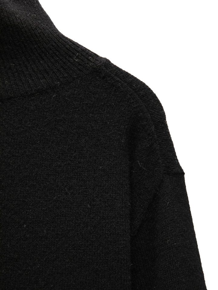 Paper Moon - Korean Women Fashion - #momslook - Classic Cashmere Blend Wool High Neck Knit Top - 10