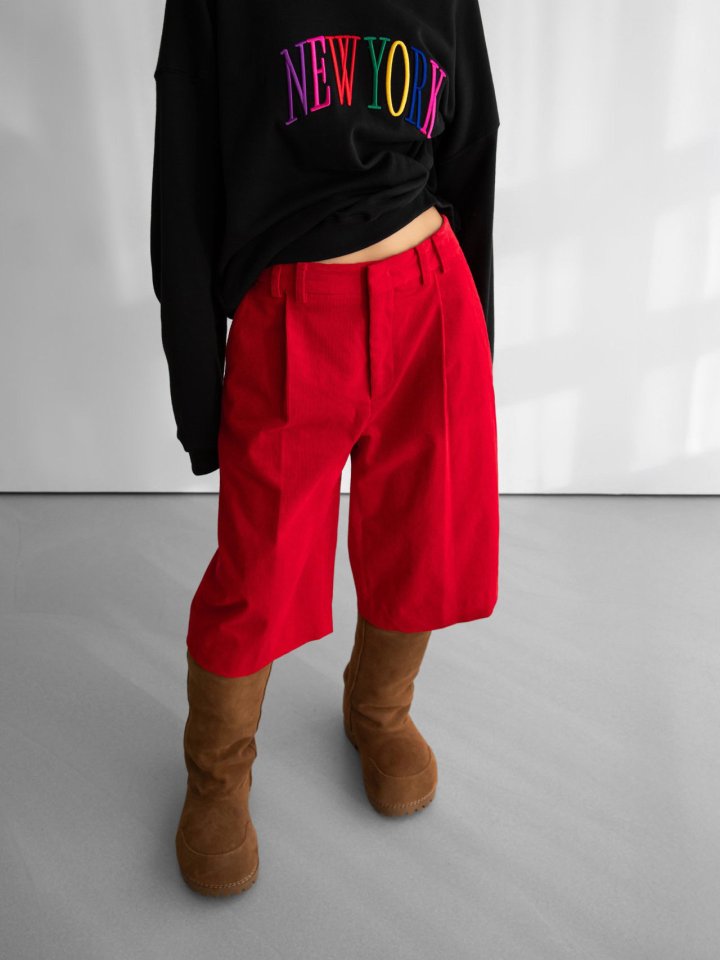 Paper Moon - Korean Women Fashion - #momslook - Classic Corduroy Bermuda Pants - 7