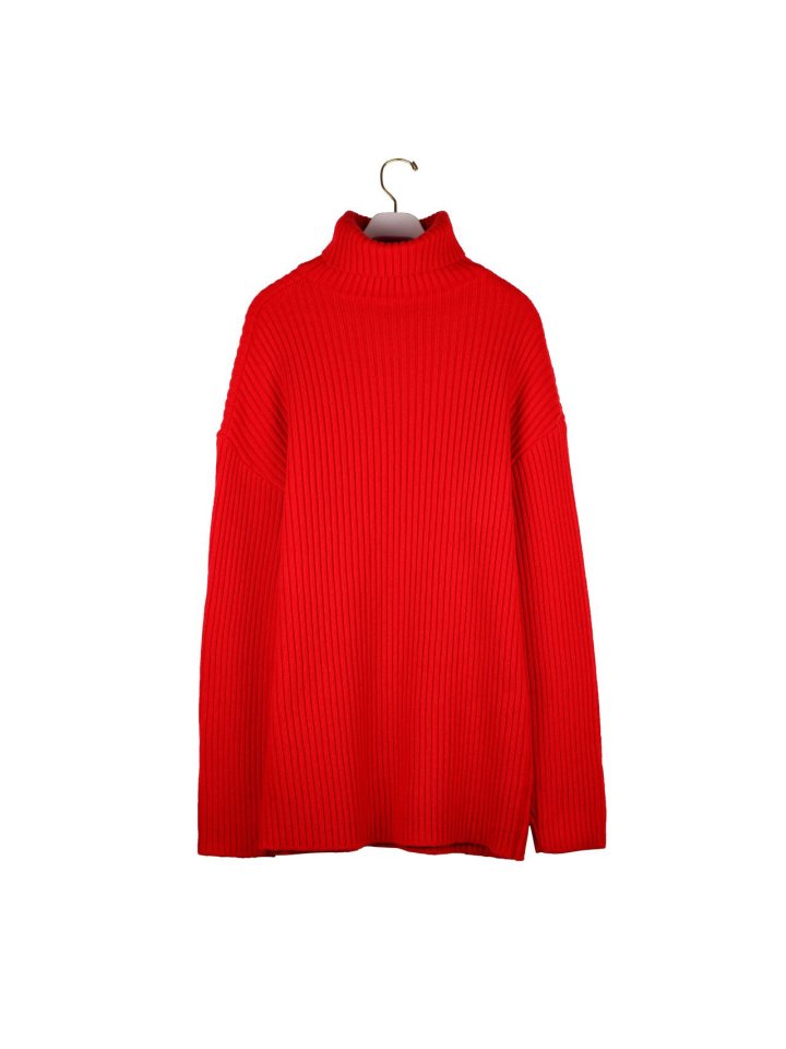 Paper Moon - Korean Women Fashion - #thelittlethings - Turtleneck Ribbed Knit Mini One-piece - 4