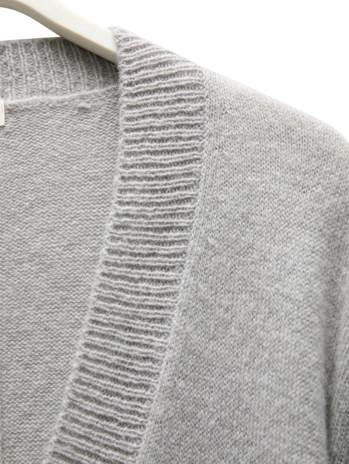 Paper Moon - Korean Women Fashion - #pursuepretty - Alpaca Wool Deep V Neck Knit Top - 11