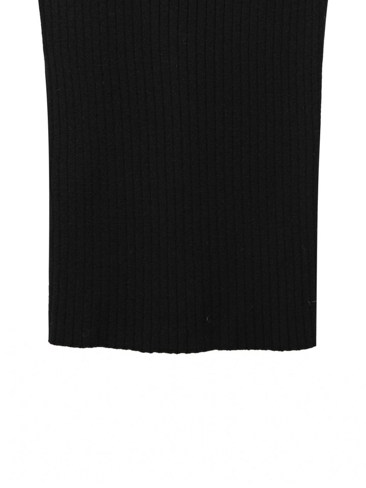 Paper Moon - Korean Women Fashion - #pursuepretty - Classic Ribbed Half Turtleneck Knit Top - 12