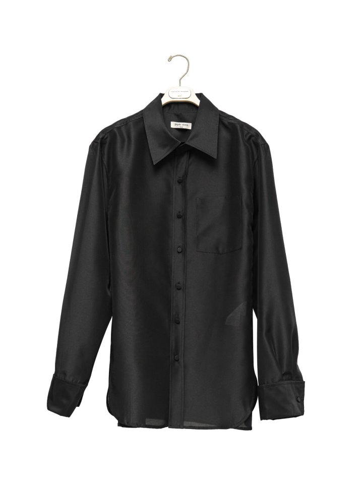 Paper Moon - Korean Women Fashion - #restrostyle - Luxe Double Sleeve Caos Detail Organza Shirt - 5