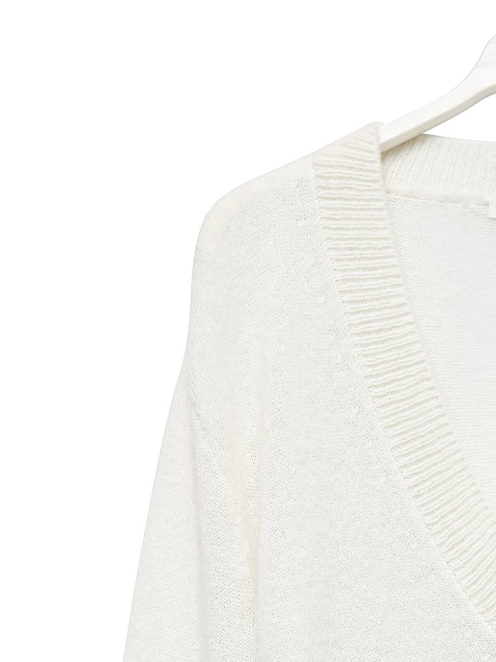 Paper Moon - Korean Women Fashion - #restrostyle - Alpaca Wool Deep V Neck Knit Top - 10