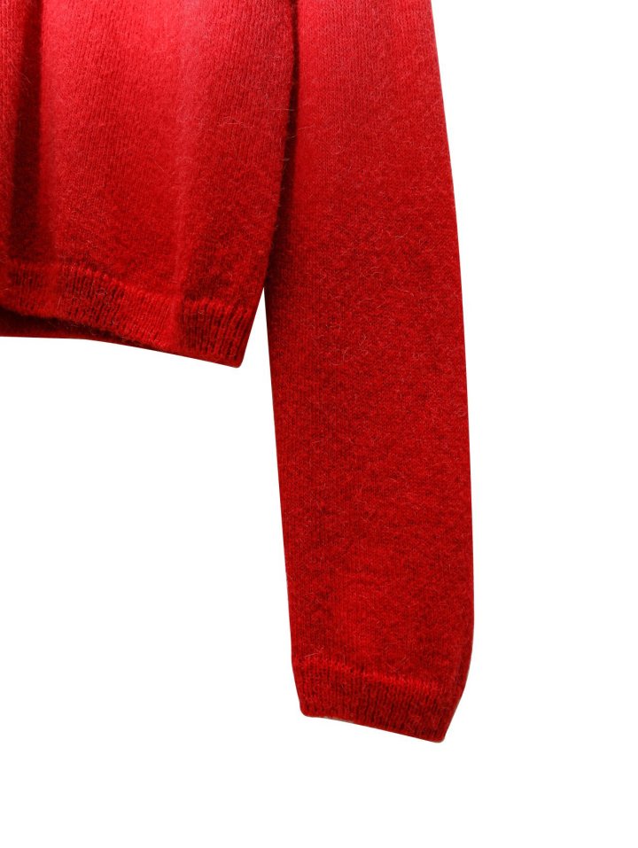 Paper Moon - Korean Women Fashion - #romanticstyle - Alpaca Wool Deep V Neck Knit Top - 12