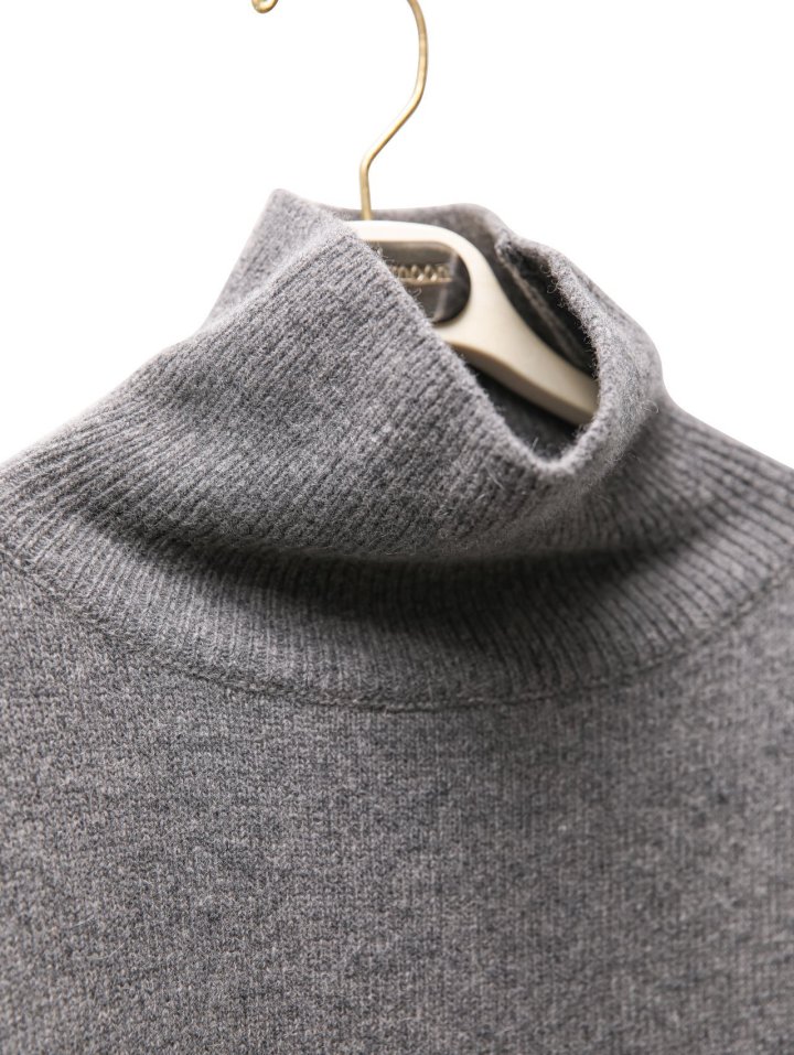 Paper Moon - Korean Women Fashion - #romanticstyle - Classic Cashmere Blend Wool High Neck Knit Top - 8