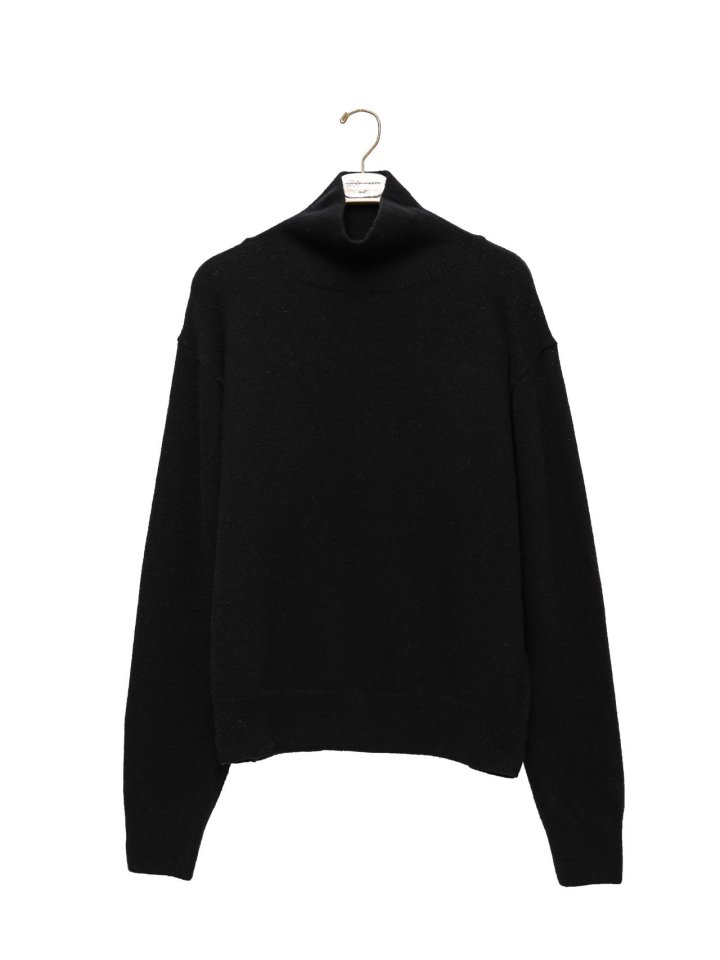 Paper Moon - Korean Women Fashion - #restrostyle - Classic Cashmere Blend Wool High Neck Knit Top - 4