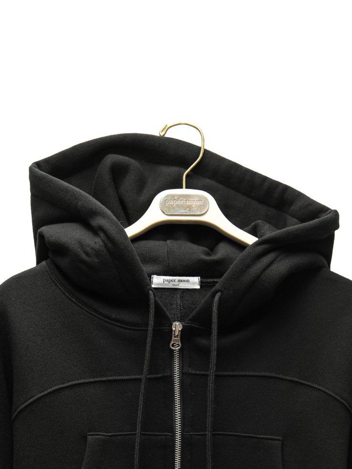Paper Moon - Korean Women Fashion - #shopsmall - Round Line Slim Hoodie Zip-Up - 8
