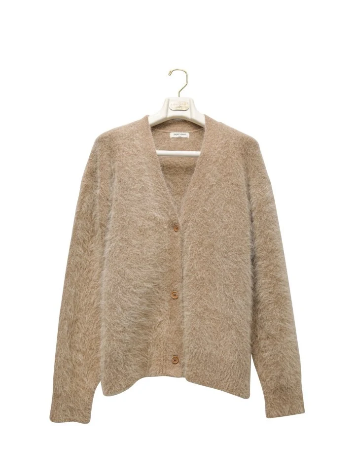 Paper Moon - Korean Women Fashion - #shopsmall - Luxe Mink Angora Knit Cardigan - 5