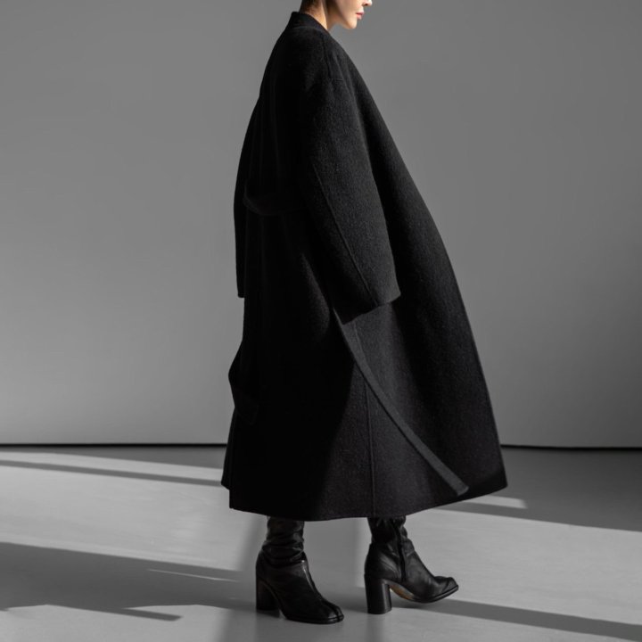 Paper Moon - Korean Women Fashion - #thatsdarling - Luxe Suri Alpaca Fuzzy Handmade Robe Coat