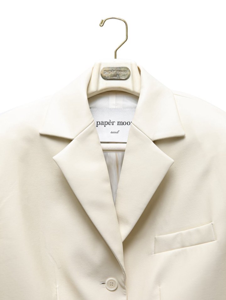 Paper Moon - Korean Women Fashion - #thatsdarling - Oversized Shiny Three Button Blazer - 9