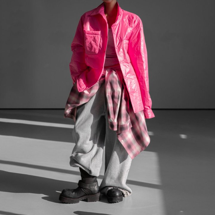 Paper Moon - Korean Women Fashion - #thatsdarling - Oversized Eyelet Line Detail Sweat Wide Pants - 8