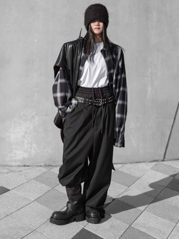 Paper Moon - Korean Women Fashion - #thelittlethings - Luxe Banding Layered Detail Wide Pants - 5