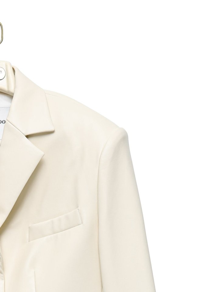 Paper Moon - Korean Women Fashion - #thelittlethings - Oversized Shiny Three Button Blazer - 10