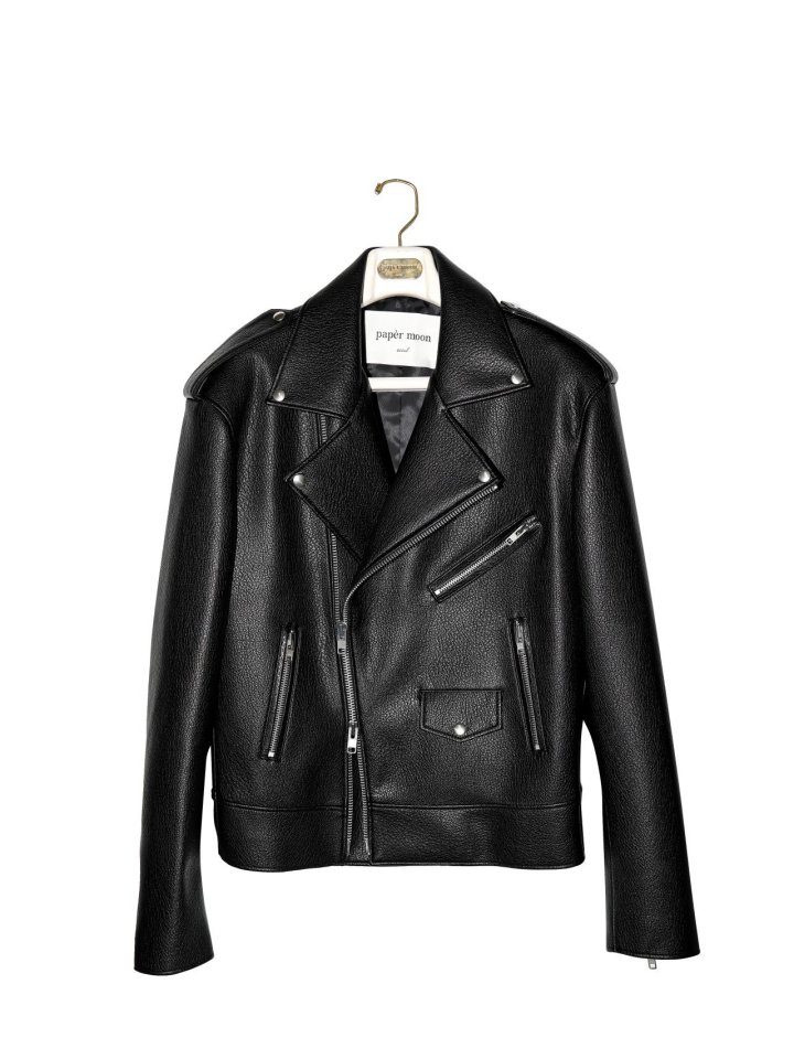 Paper Moon - Korean Women Fashion - #thelittlethings - Oversized Chunky Zip Vegan Biker Jacket - 6