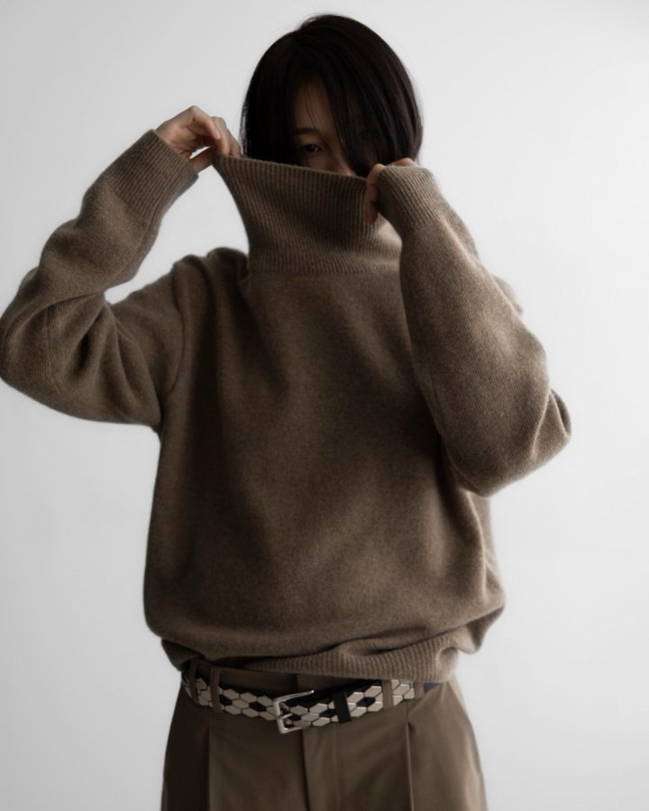 Paper Moon - Korean Women Fashion - #thelittlethings - Classic Cashmere Blend Wool High Neck Knit Top - 9
