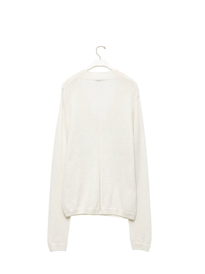 Paper Moon - Korean Women Fashion - #vintagekidsstyle - Alpaca Wool Deep V Neck Knit Top - 8