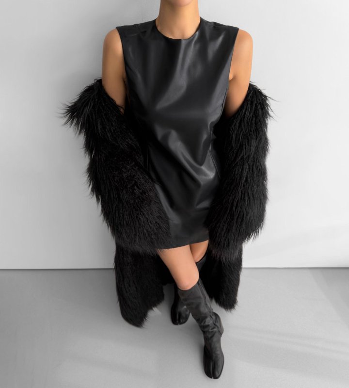 Paper Moon - Korean Women Fashion - #vintagekidsstyle - Classic Vegan Mini Sleeveless One-piece - 8