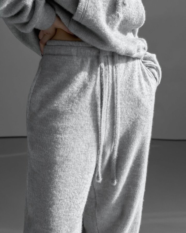 Paper Moon - Korean Women Fashion - #womensfashion - Hairy Texture Cozy Jogger Pants