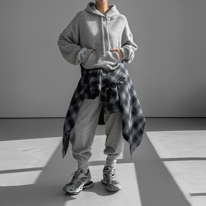 Paper Moon - Korean Women Fashion - #womensfashion - Hairy Texture Cozy Hooded Top - 2