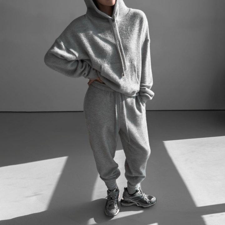 Paper Moon - Korean Women Fashion - #momslook - Hairy Texture Cozy Hooded Top - 4