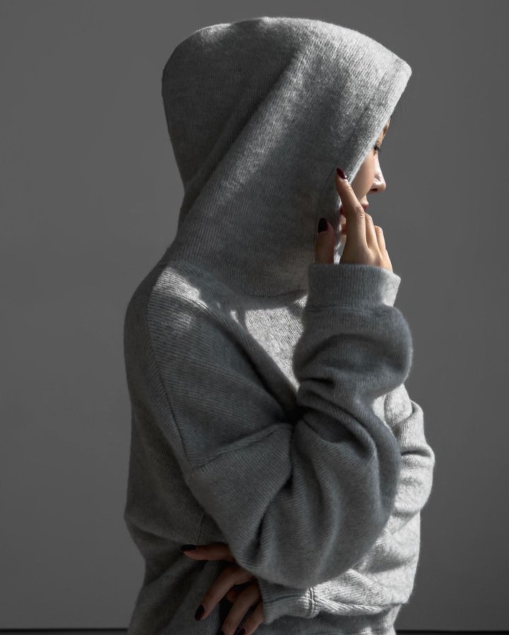 Paper Moon - Korean Women Fashion - #womensfashion - Hairy Texture Cozy Hooded Top - 6