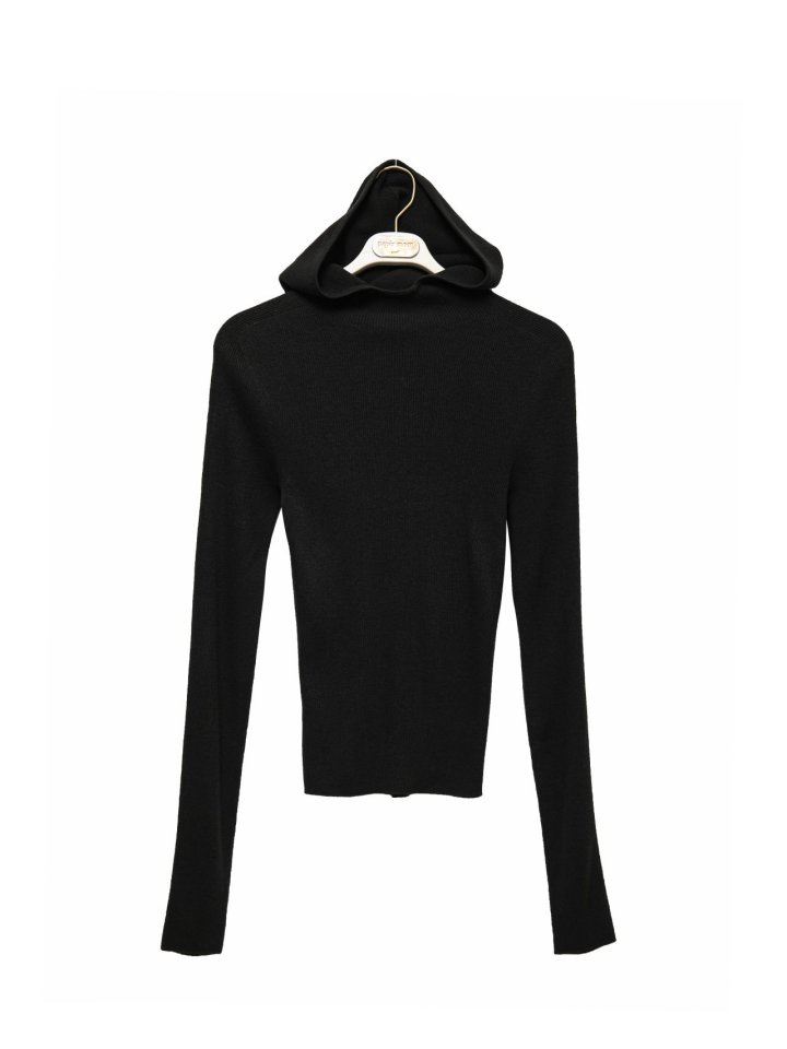 Paper Moon - Korean Women Fashion - #womensfashion - Whole Garment Hood Knit Top - 7