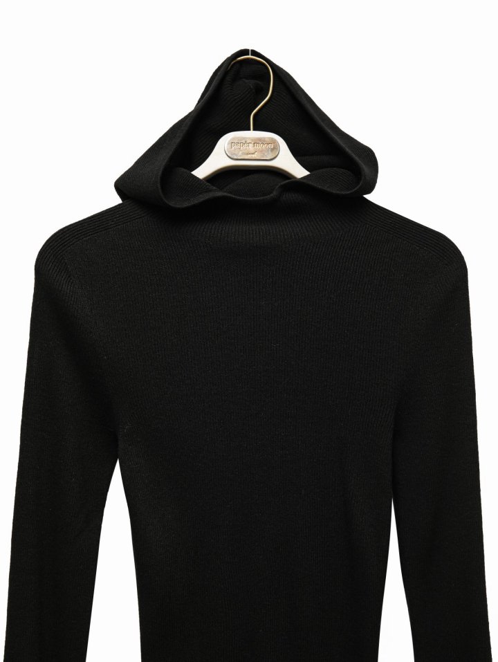Paper Moon - Korean Women Fashion - #womensfashion - Whole Garment Hood Knit Top - 9