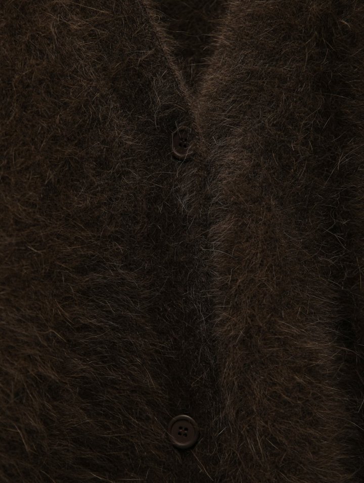 Paper Moon - Korean Women Fashion - #womensfashion - Luxe Mink Angora Knit Cardigan - 10