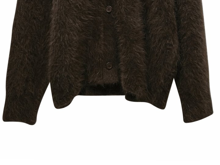 Paper Moon - Korean Women Fashion - #womensfashion - Luxe Mink Angora Knit Cardigan - 12