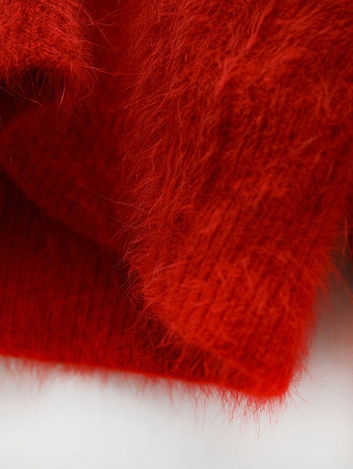 Paper Moon - Korean Women Fashion - #womensfashion - Luxe Mink Angora Knit Cardigan - 10