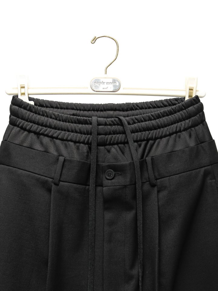 Paper Moon - Korean Women Fashion - #womensfashion - Luxe Banding Layered Detail Wide Pants - 9