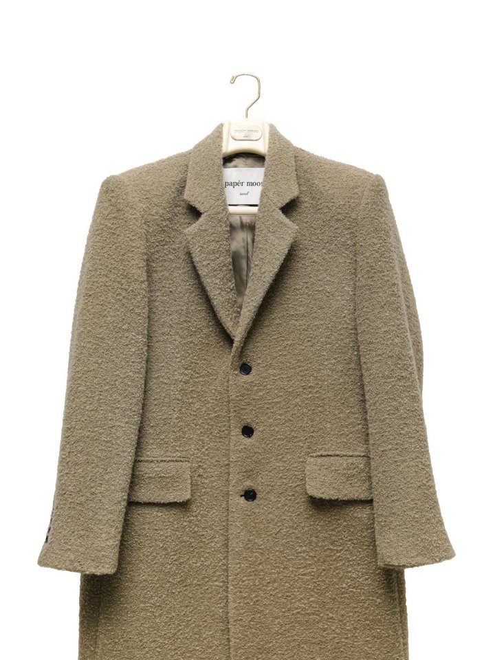 Paper Moon - Korean Women Fashion - #womensfashion - Luxe Bouclé Alpaca Wool Oversized Three Button Maxi Coat - 12