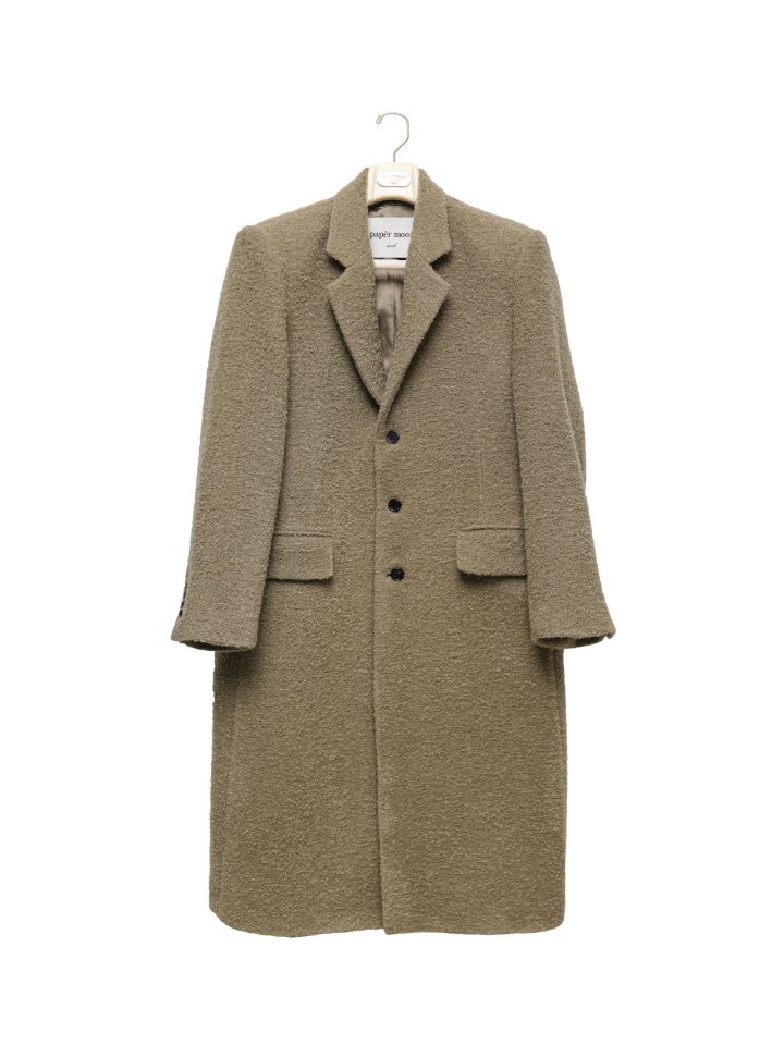 Paper Moon - Korean Women Fashion - #womensfashion - Luxe Bouclé Alpaca Wool Oversized Three Button Maxi Coat - 8