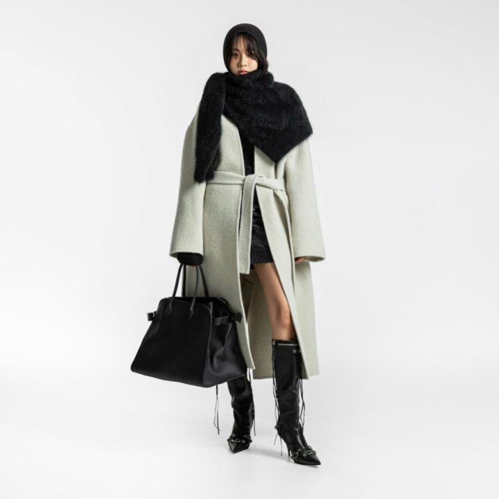 Paper Moon - Korean Women Fashion - #womensfashion - Luxe Suri Alpaca Fuzzy Handmade Robe Coat - 11