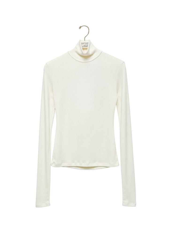 Paper Moon - Korean Women Fashion - #womensfashion - Back Open Detail Turtleneck Long Sleeve Tee - 6