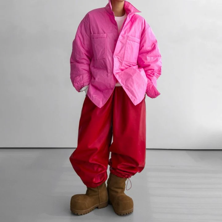 Paper Moon - Korean Women Fashion - #womensfashion - Vegan Volume Jogger Trousers - 5