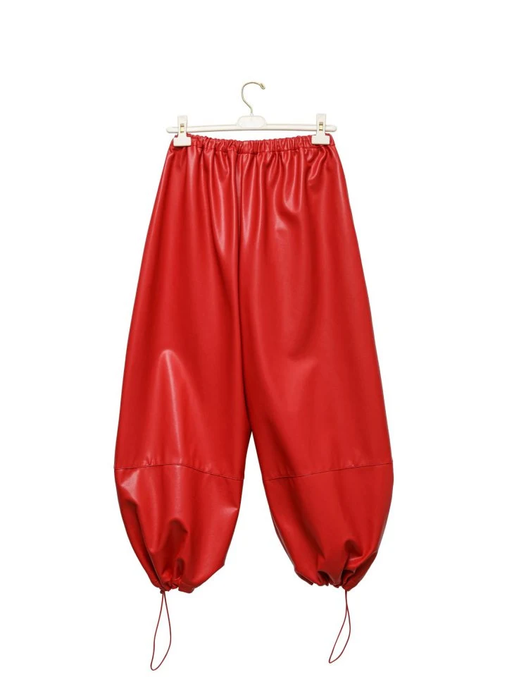 Paper Moon - Korean Women Fashion - #womensfashion - Vegan Volume Jogger Trousers - 7