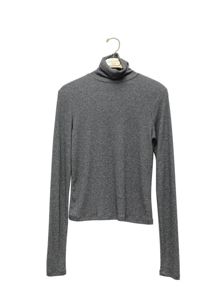 Paper Moon - Korean Women Fashion - #womensfashion - Soft Warm Texture Classic Turtleneck Tee - 2