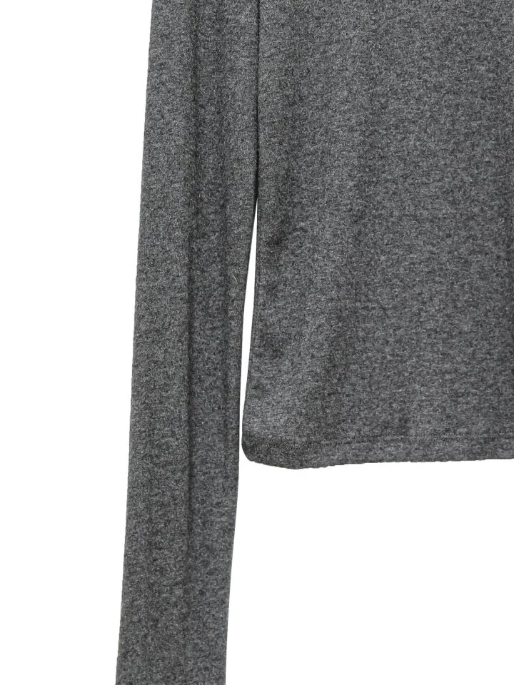 Paper Moon - Korean Women Fashion - #womensfashion - Soft Warm Texture Classic Turtleneck Tee - 6