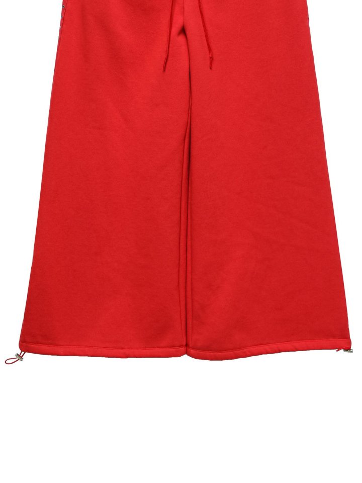 Paper Moon - Korean Women Fashion - #womensfashion - Oversized Eyelet Line Detail Sweat Wide Pants - 11