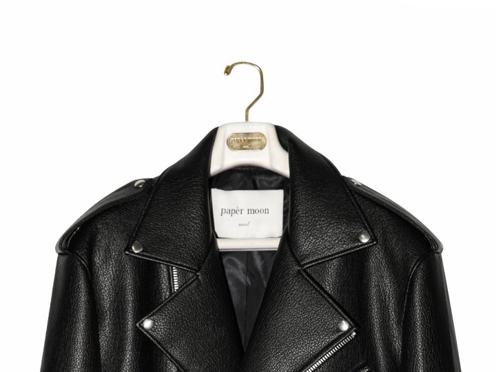 Paper Moon - Korean Women Fashion - #womensfashion - Oversized Chunky Zip Vegan Biker Jacket - 8