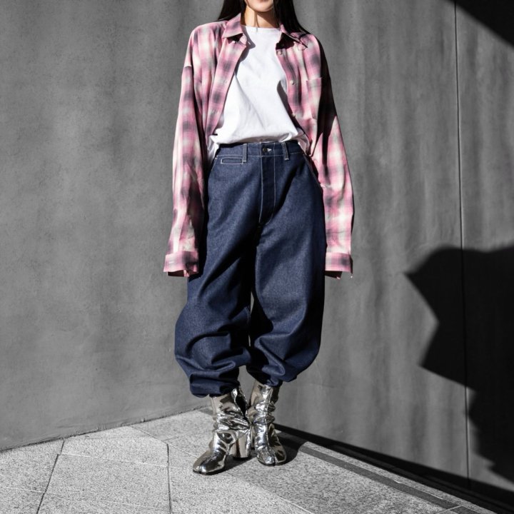 Paper Moon - Korean Women Fashion - #womensfashion - Oversized Plaid Check Button Down Shirt - 6