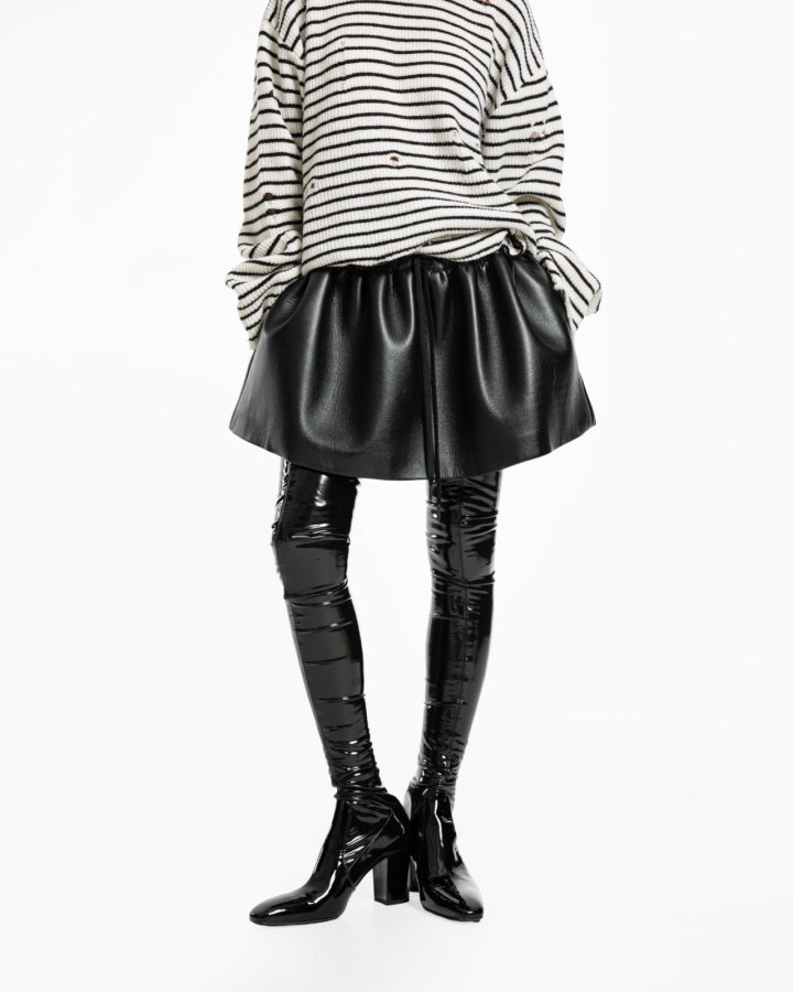 Paper Moon - Korean Women Fashion - #womensfashion - Cushioned Fabric Balloon Mini Flare Skirt - 6