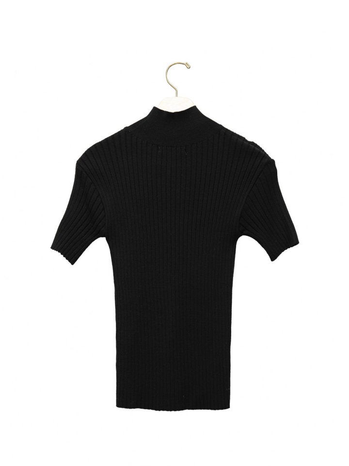 Paper Moon - Korean Women Fashion - #womensfashion - Classic Ribbed Half Turtleneck Knit Top - 5